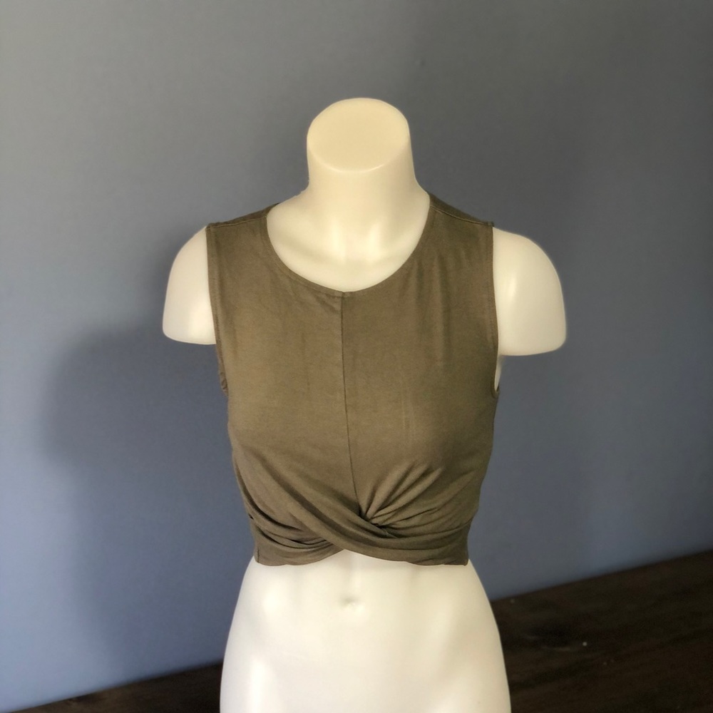 Olive Green Cop Top